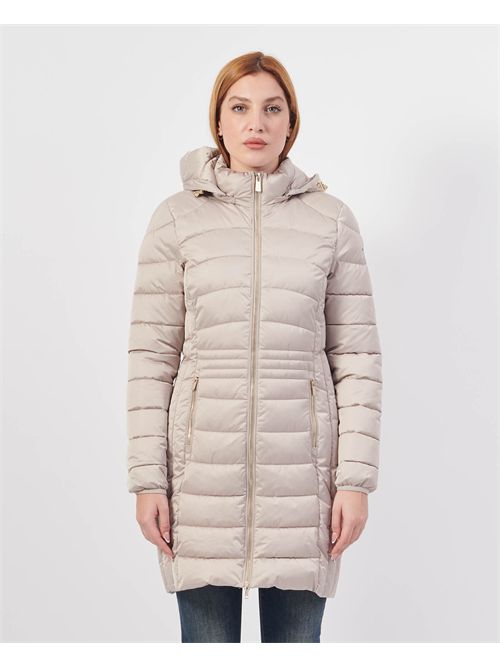 Giubbino lungo donna Yes Zee trapuntato con cappuccio YES ZEE | O017-M8000222
